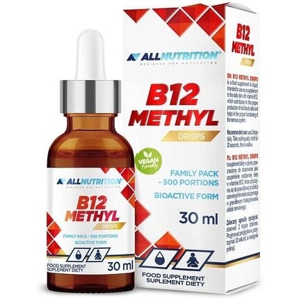 B12 Метиловые капли 30мл, Allnutrition
B12 Метиловые капли 30мл, Allnutrition