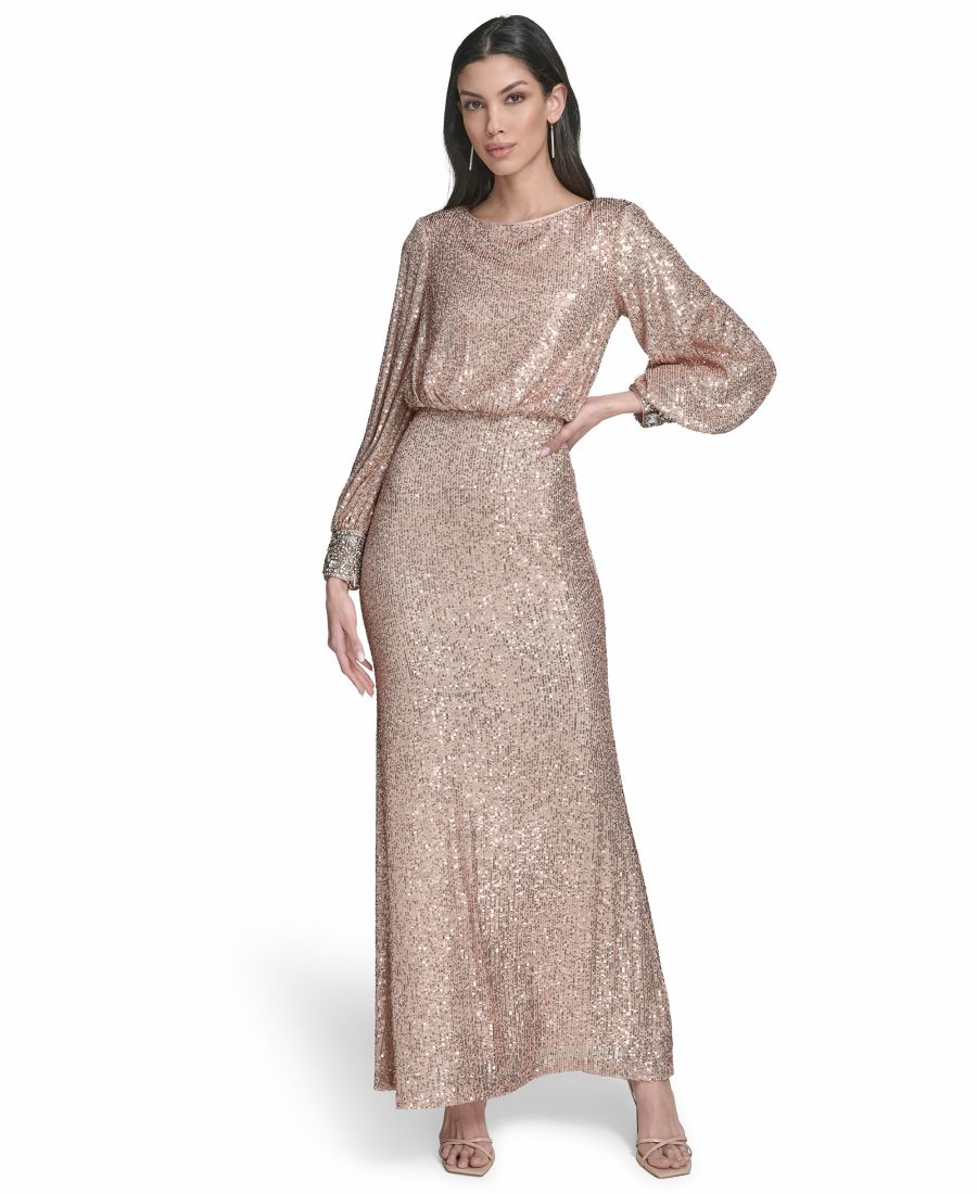 Женское длинное платье с вышитыми манжетами и вырезом-лодочкой Eliza J, Pink
Женское длинное платье с вышитыми манжетами и вырезом-лодочкой Eliza J, Pink