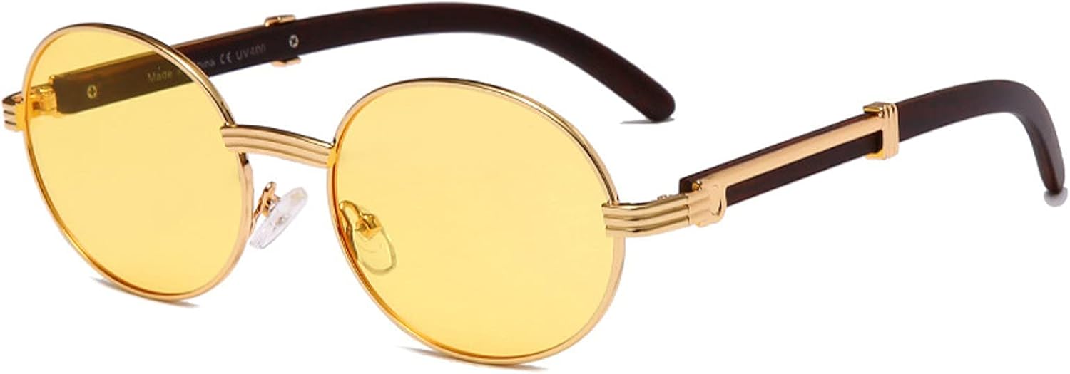 Модные маленькие круглые солнцезащитные очки для мужчин, роскошные, с прозрачными линзами конфетных цветов, для женщин, овальные, из дерева, в стиле панк mincl, Yellow
Модные маленькие круглые солнцезащитные очки для мужчин, роскошные, с прозрачными линзами конфетных цветов, для женщин, овальные, из дерева, в стиле панк mincl, Yellow