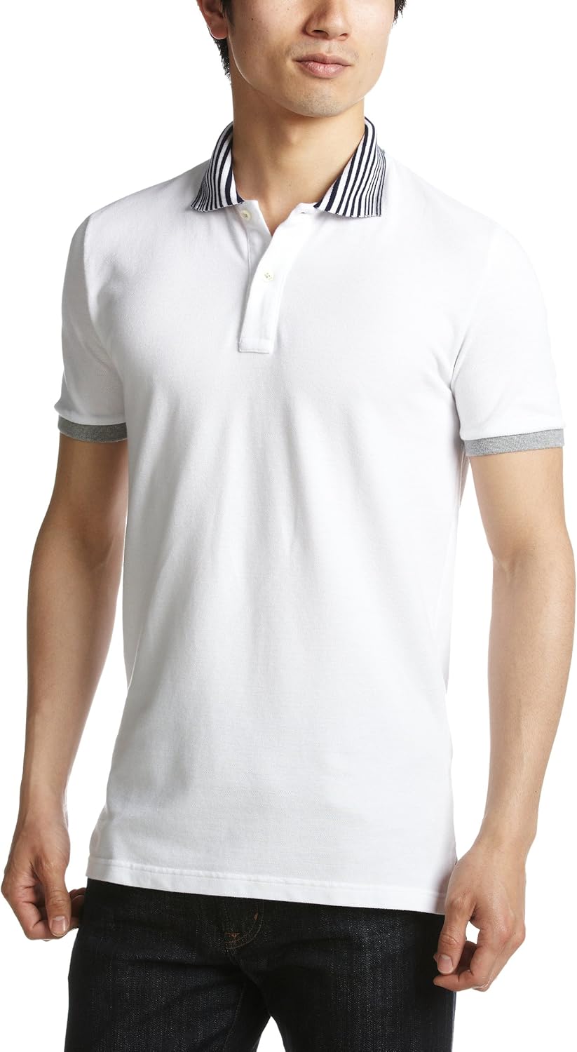 Поло Altea с полосатым воротником, белый
Поло Altea с полосатым воротником, белый