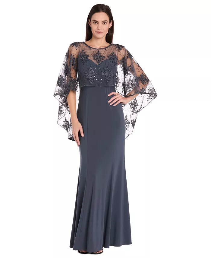 Женское платье с декоративным пелерином R & M Richards, коричневый
Женское платье с декоративным пелерином R & M Richards, коричневый