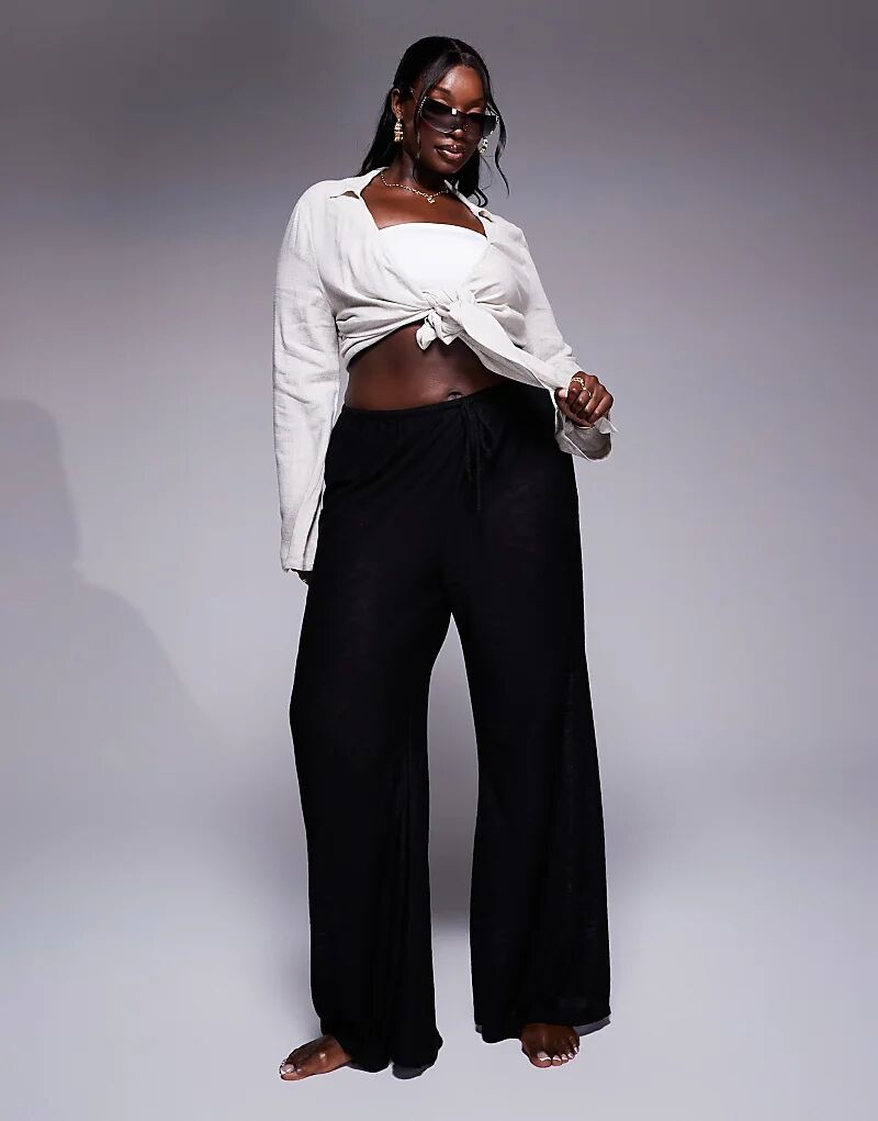 Трикотажные пляжные брюки черного цвета South Beach
Трикотажные пляжные брюки черного цвета South Beach