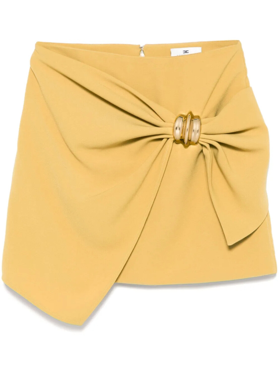 Юбка мини из крепа Elisabetta Franchi с крупным бантом, зеленый 
Юбка мини из крепа Elisabetta Franchi с крупным бантом, зеленый