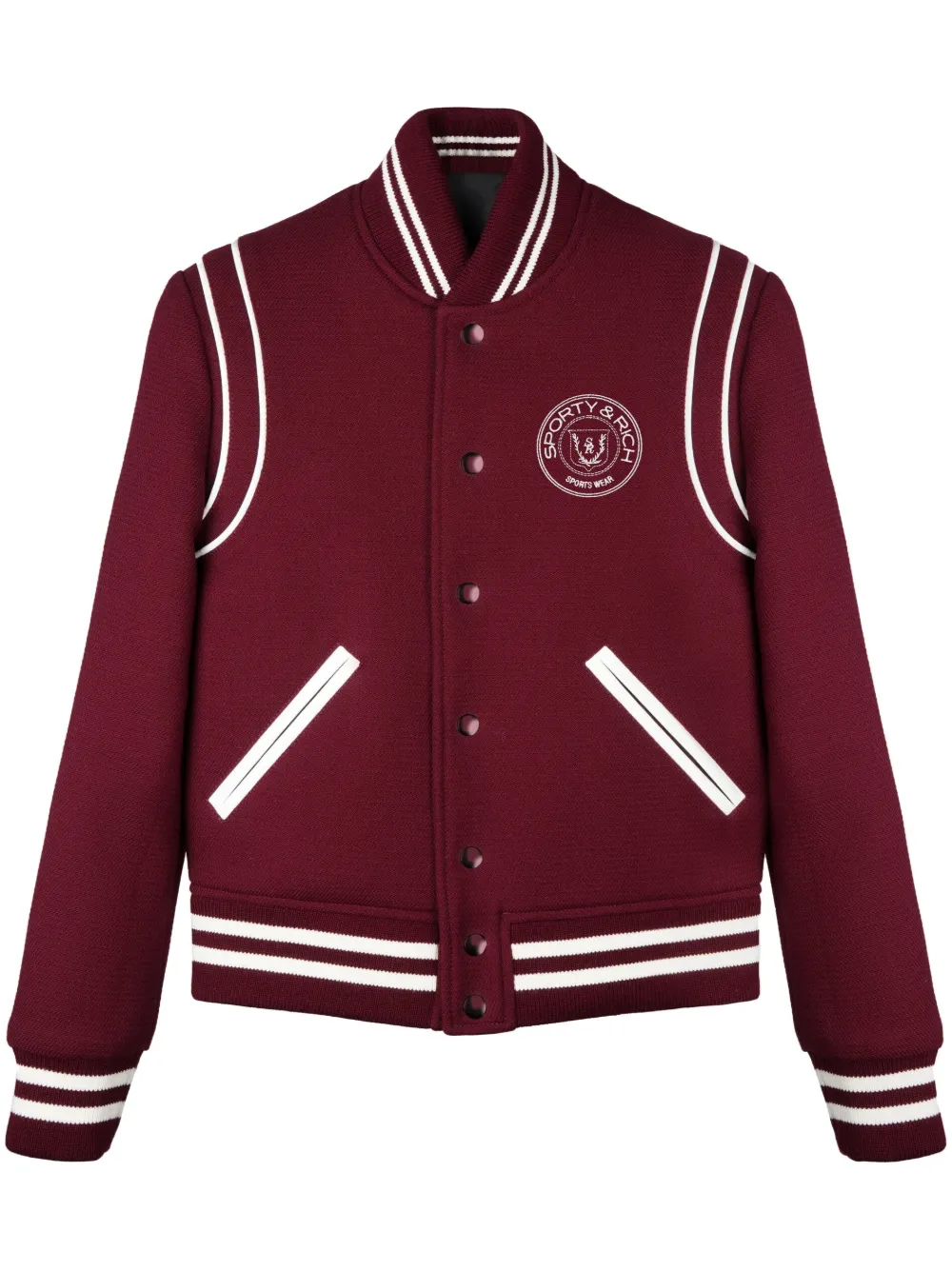 Бомбер с вышитым логотипом Sporty & Rich, красный
Бомбер с вышитым логотипом Sporty & Rich, красный