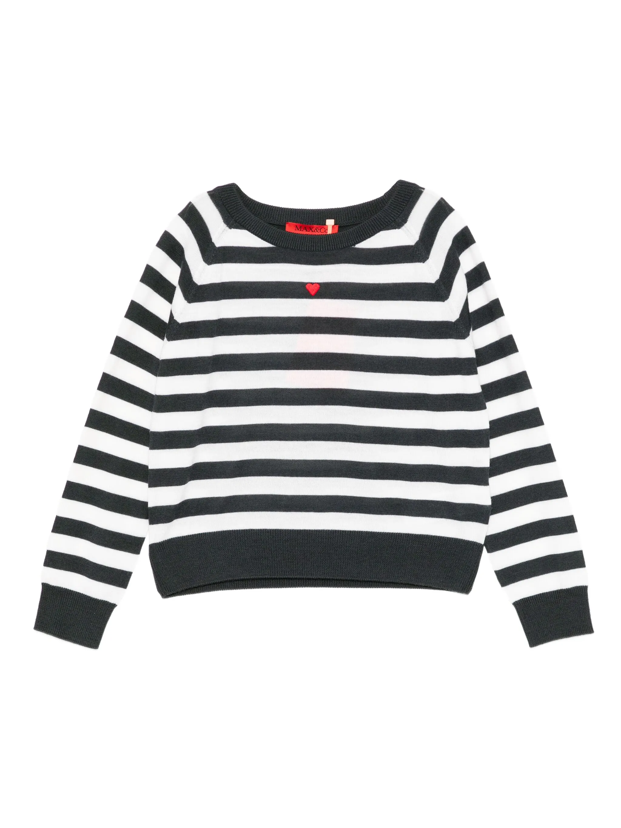 Шерстяной джемпер в полоску Max&Co. Kids, черный
Шерстяной джемпер в полоску Max&Co. Kids, черный