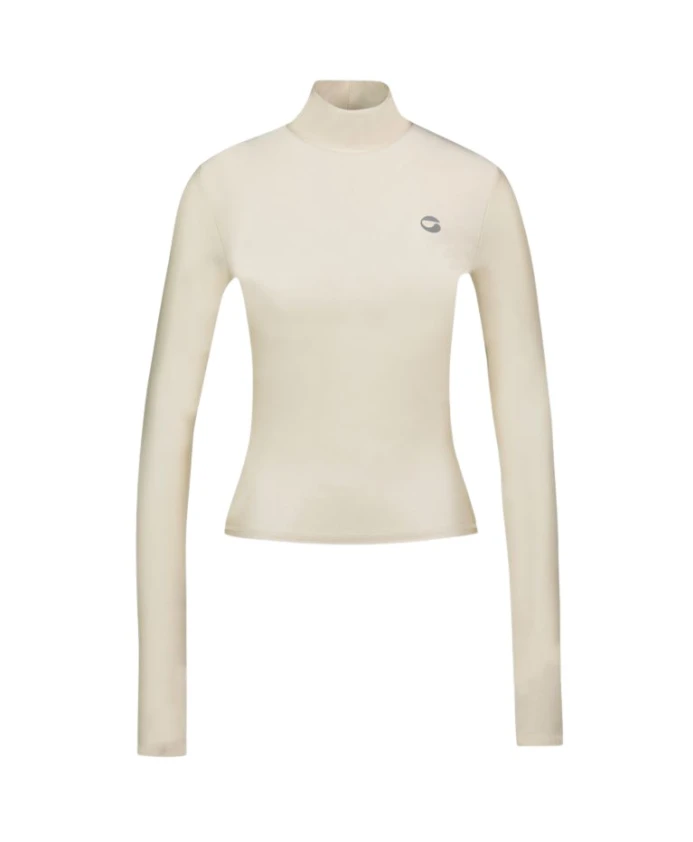 Облегающий топ с высоким воротником Coperni, бежевый
Облегающий топ с высоким воротником Coperni, бежевый