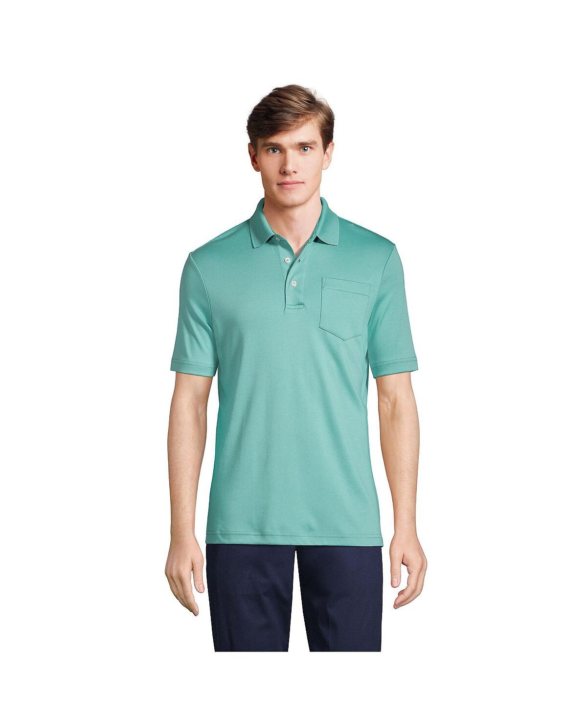 Мужская супермягкая рубашка-поло Supima с короткими рукавами и карманом для высоких мужчин Lands' End
Мужская супермягкая рубашка-поло Supima с короткими рукавами и карманом для высоких мужчин Lands' End