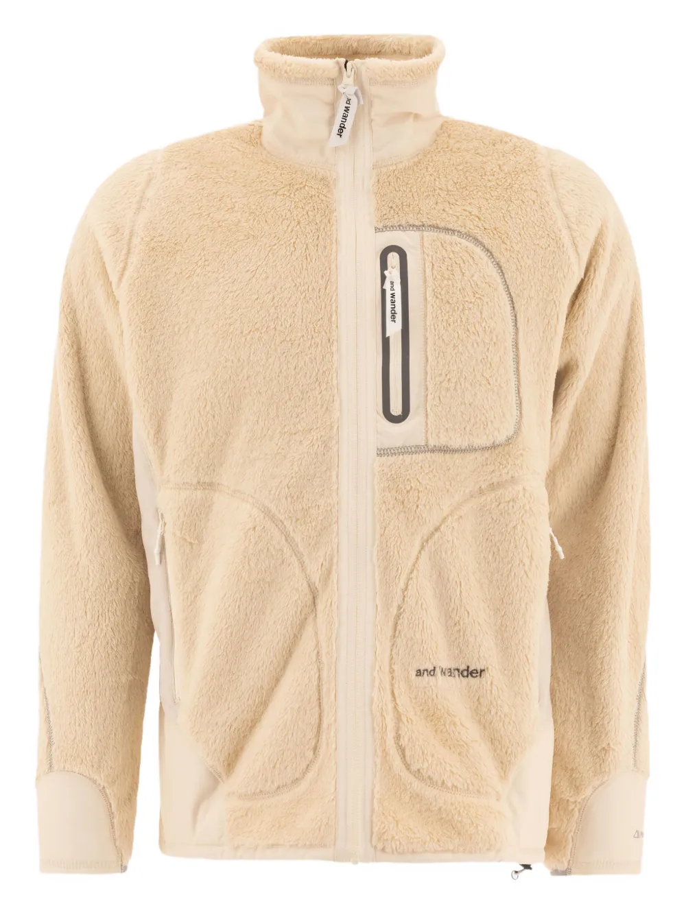 Флисовая куртка с высоким воротником and Wander, нейтральный
Флисовая куртка с высоким воротником and Wander, нейтральный