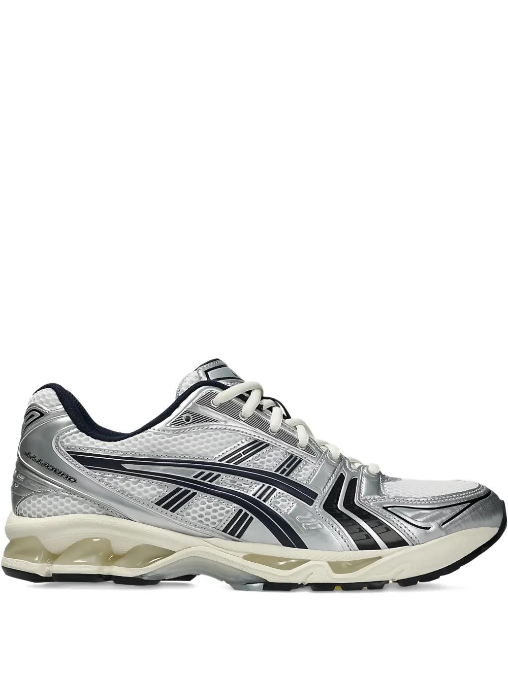 Кроссовки Gel-Kayano 14 White/Midnight Navy ASICS, серебяный
Кроссовки Gel-Kayano 14 White/Midnight Navy ASICS, серебяный