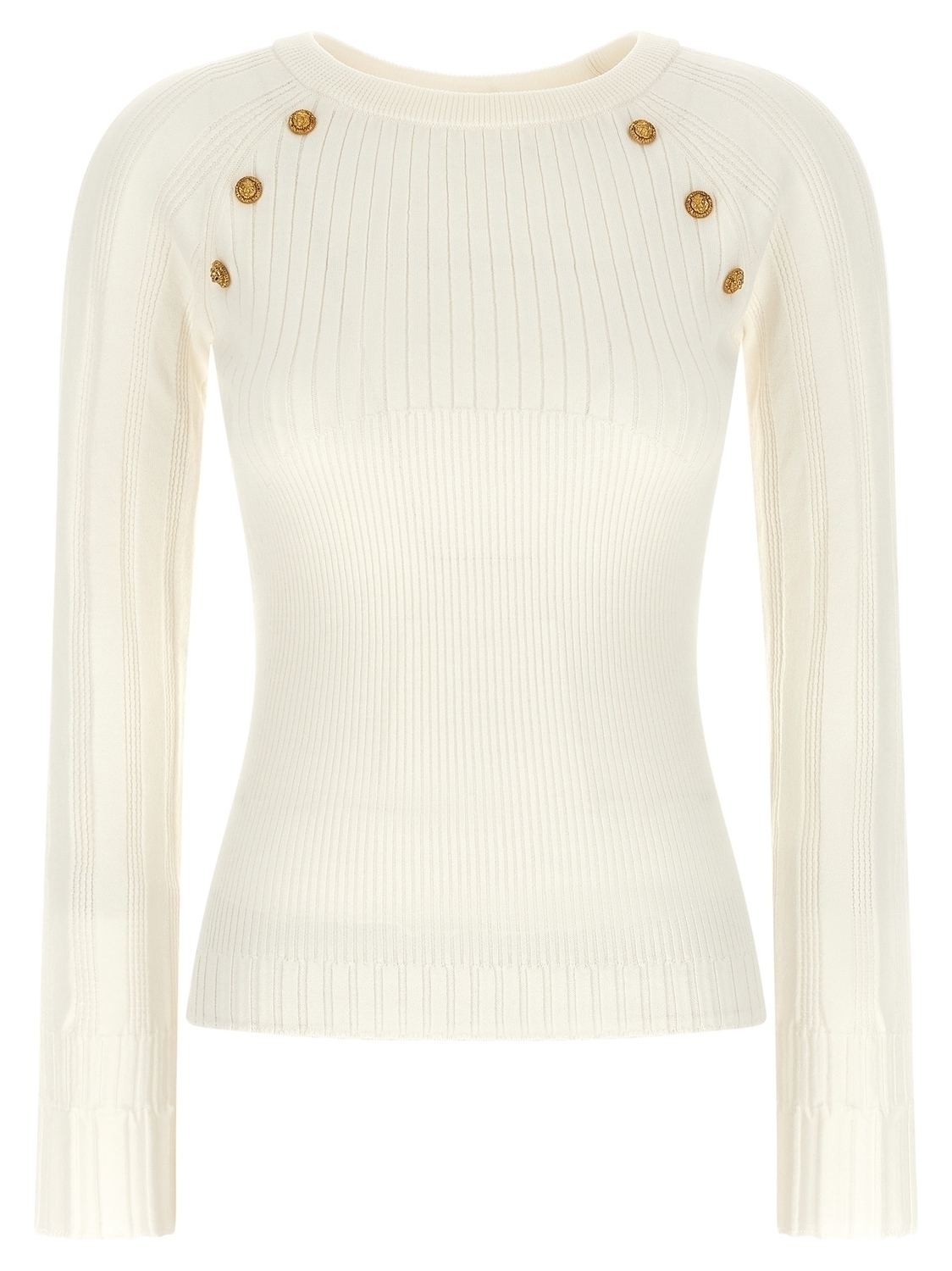 Свитер на трех пуговицах BALMAIN, белый
Свитер на трех пуговицах BALMAIN, белый