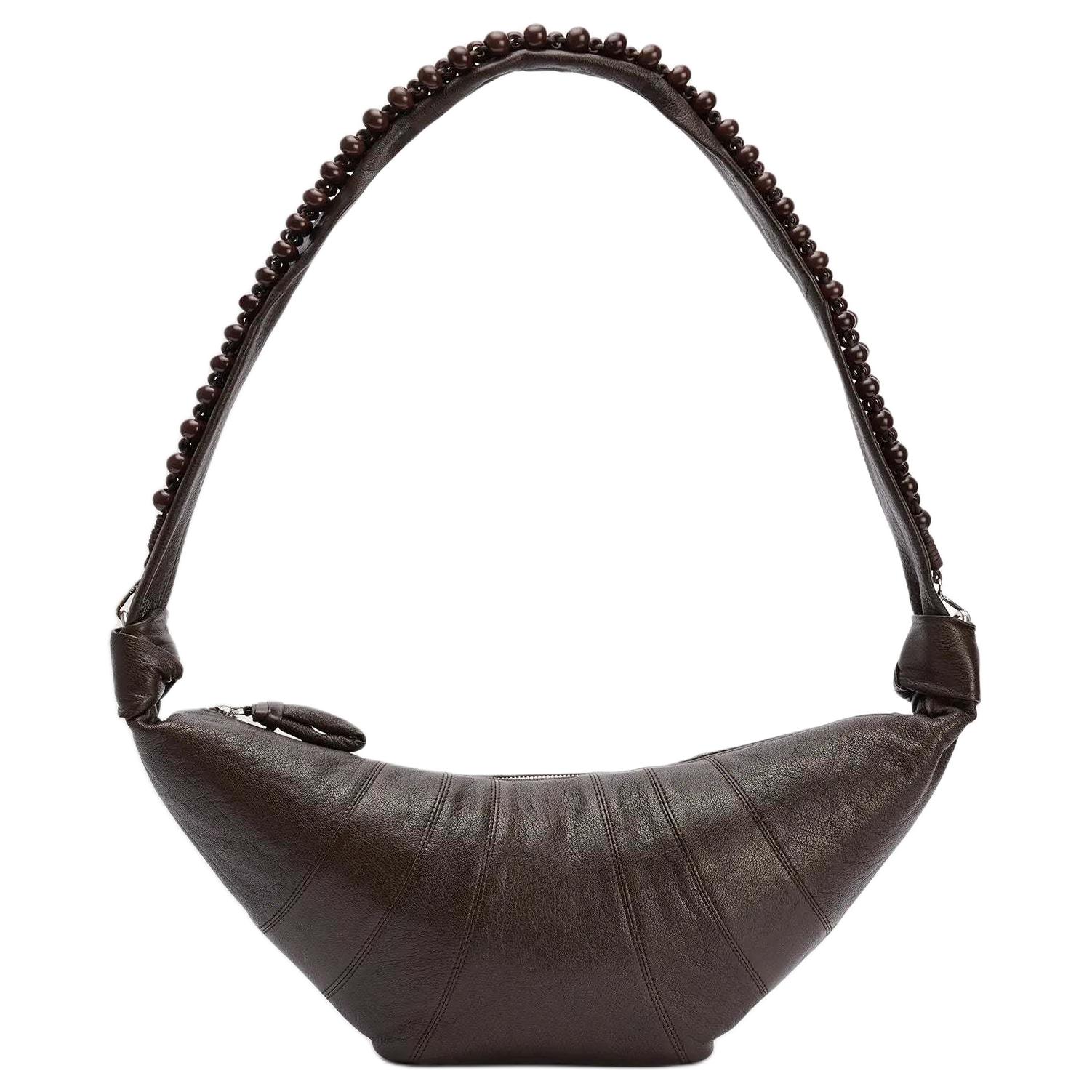 Lemaire Кожаная сумка-круассан через плечо среднего размера женская тёмный шоколад
Lemaire Кожаная сумка-круассан через плечо среднего размера женская тёмный шоколад