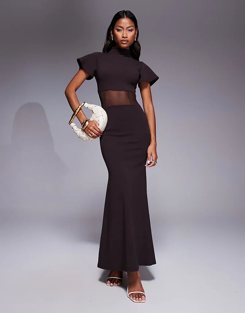 Платье макси ASOS DESIGN с корсетным швом шоколадного цвета
Платье макси ASOS DESIGN с корсетным швом шоколадного цвета