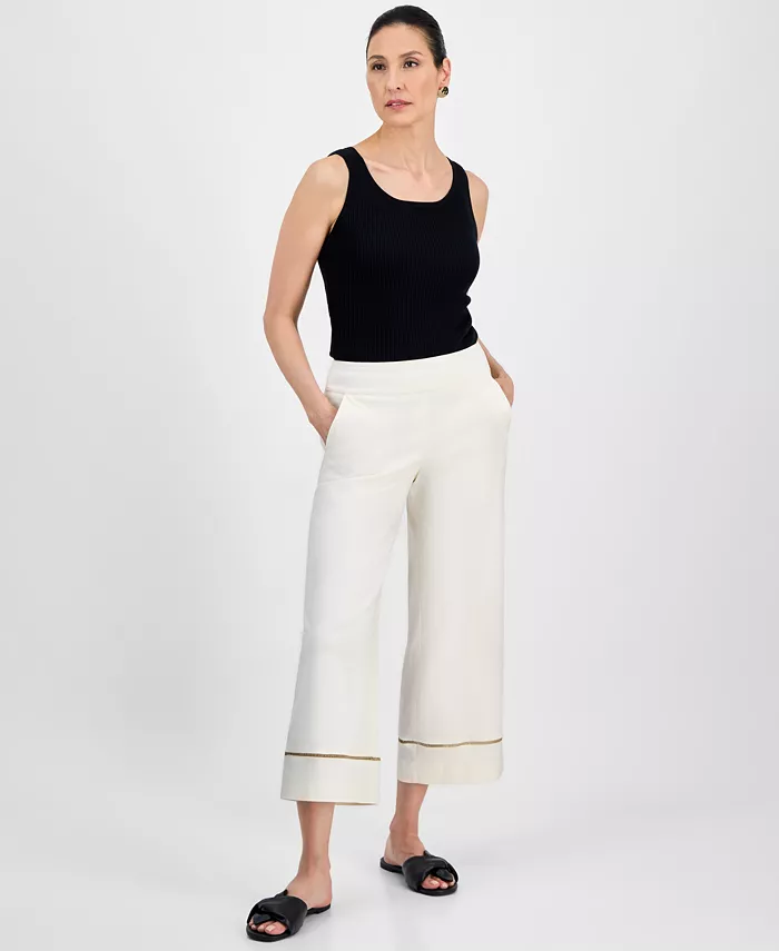 Женские капри с металлизированной отделкой на резинке JM Collection, желтый
Женские капри с металлизированной отделкой на резинке JM Collection, желтый