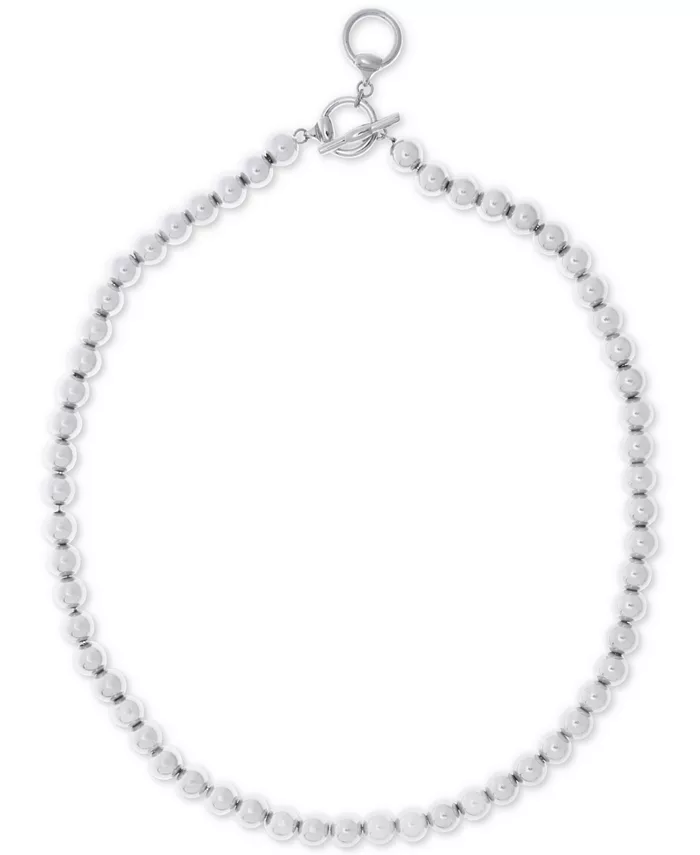 Ожерелье из серебристых металлических бусин 16 дюймов (8 мм) Lauren Ralph Lauren
Ожерелье из серебристых металлических бусин 16 дюймов (8 мм) Lauren Ralph Lauren