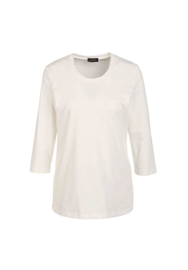 Короткий размер: короткий размер - декорированная рубашка с круглым вырезом из хлопка Пима Goldner, белый
Короткий размер: короткий размер - декорированная рубашка с круглым вырезом из хлопка Пима Goldner, белый