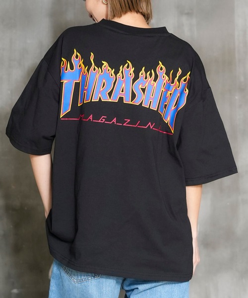 Футболка с коротким рукавом, логотипом FLAME и принтом в виде пламени на спине THRASHER, черный
Футболка с коротким рукавом, логотипом FLAME и принтом в виде пламени на спине THRASHER, черный