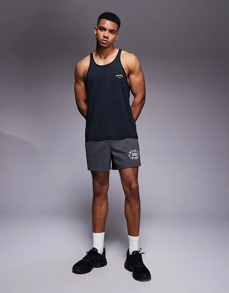 Майка-стрингер из сетки 4505 Training Club черного цвета
Майка-стрингер из сетки 4505 Training Club черного цвета