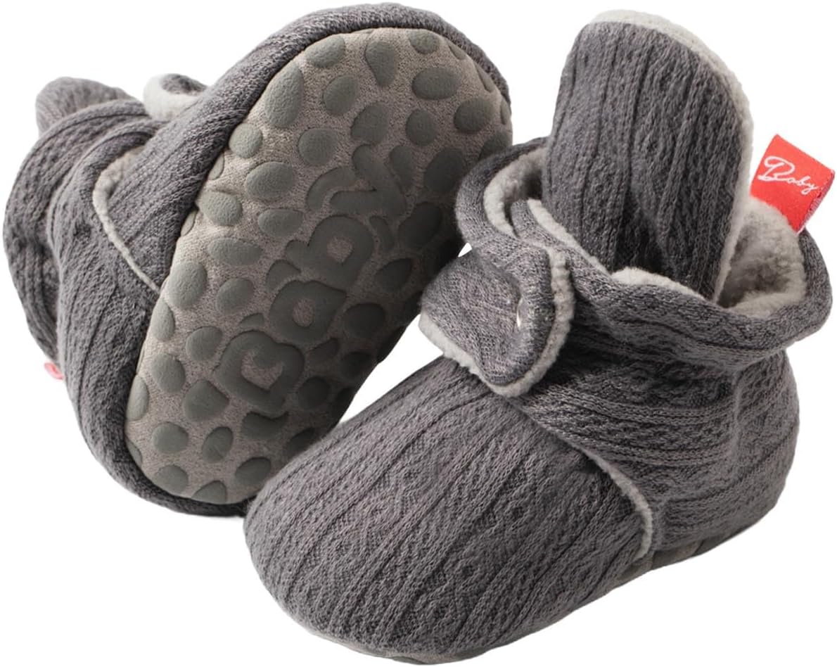 Детские зимние носочки-ботинки Ctreela для первых шагов с противоскользящей резиновой подошвой, свитерные тапочки, вязаные милые кроссовки для малышей, серый
Детские зимние носочки-ботинки Ctreela для первых шагов с противоскользящей резиновой подошвой, свитерные тапочки, вязаные милые кроссовки для малышей, серый