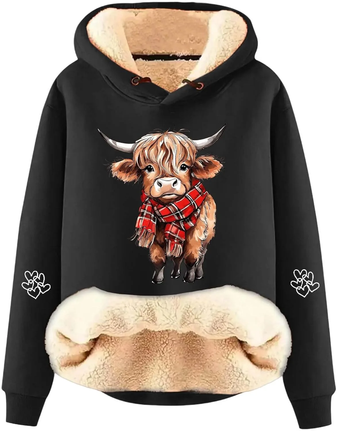 Толстовка с капюшоном Highland Cow, утепленная Sherpa
Толстовка с капюшоном Highland Cow, утепленная Sherpa