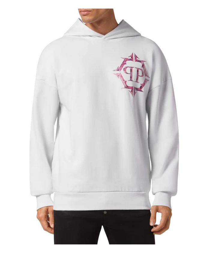 Толстовка с капюшоном, хромированная Philipp Plein, белый
Толстовка с капюшоном, хромированная Philipp Plein, белый
