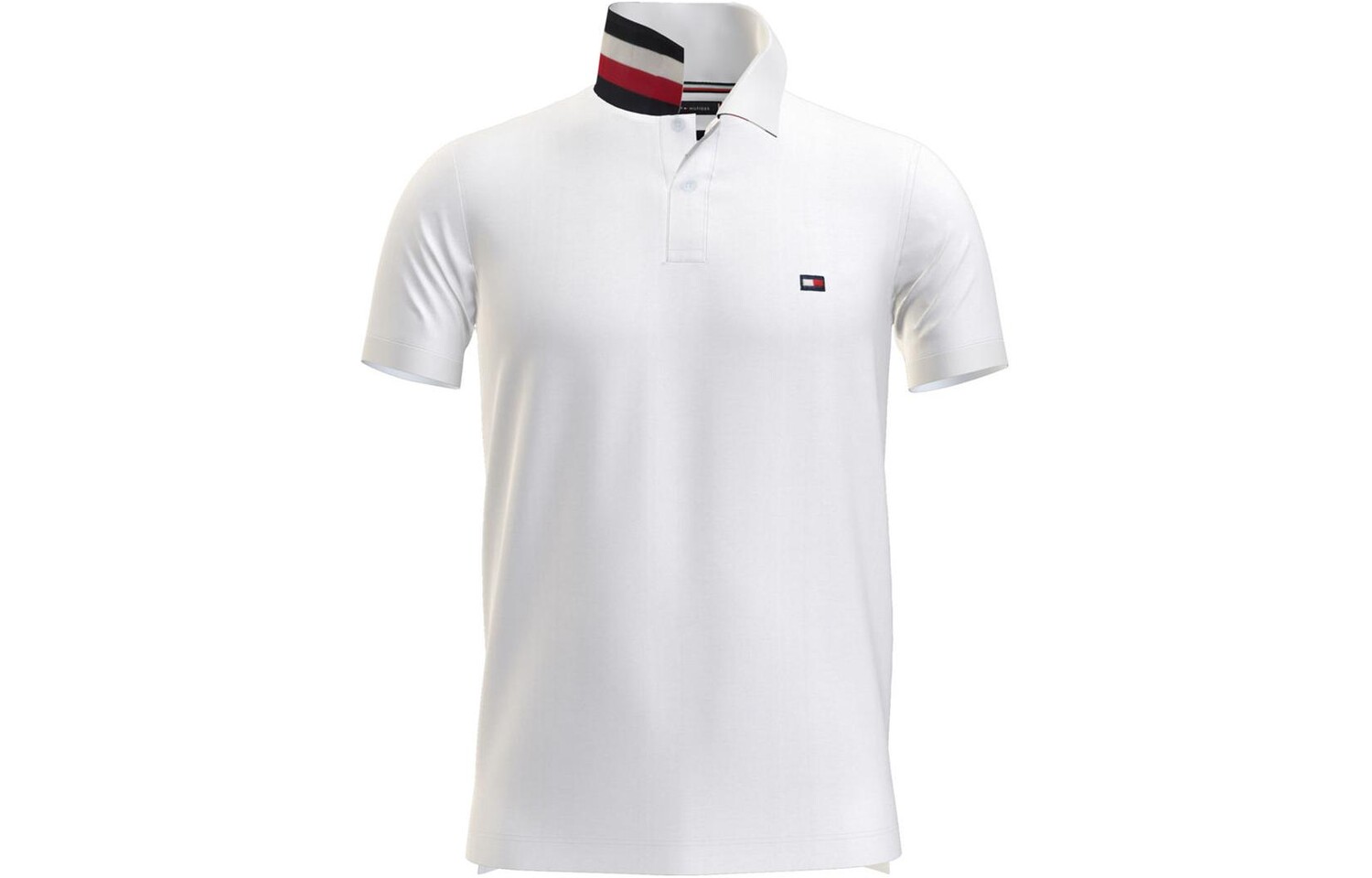 Рубашка поло мужская белая Tommy Hilfiger, белый 
Рубашка поло мужская белая Tommy Hilfiger, белый