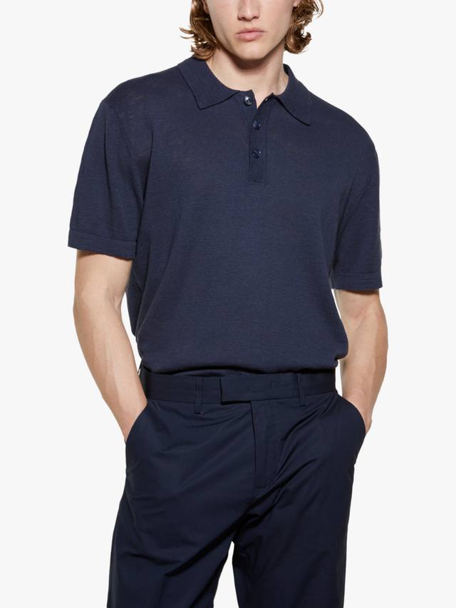 Короткий рукав поло из смеси хлопка и льна SISLEY, Navy
Короткий рукав поло из смеси хлопка и льна SISLEY, Navy