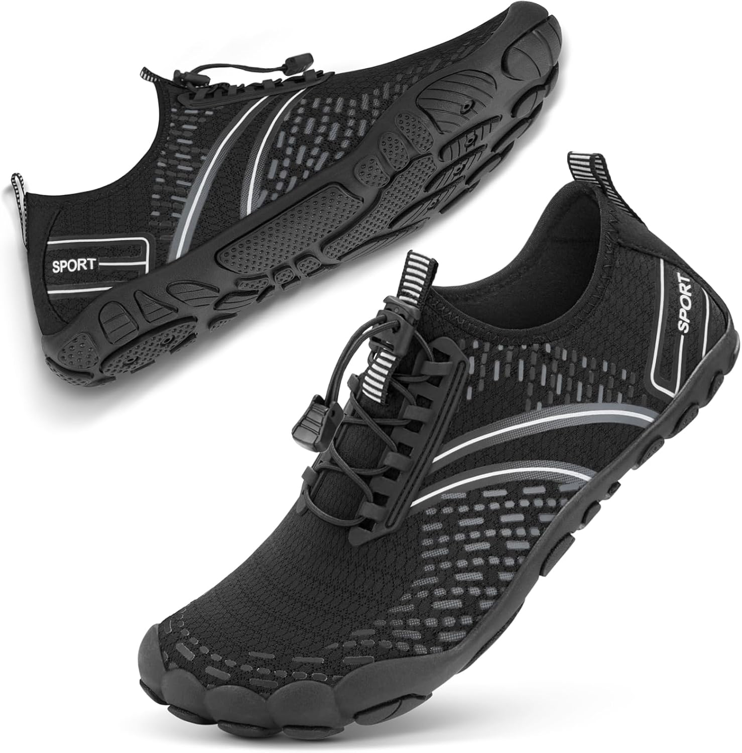 Походные водные кроссовки для женщин и мужчин для пляжа и плавания ATHMILE, черный
Походные водные кроссовки для женщин и мужчин для пляжа и плавания ATHMILE, черный
