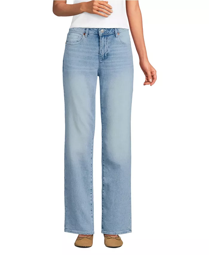 Женские джинсы бойфренды со средней посадкой Lands' End, синий
Женские джинсы бойфренды со средней посадкой Lands' End, синий