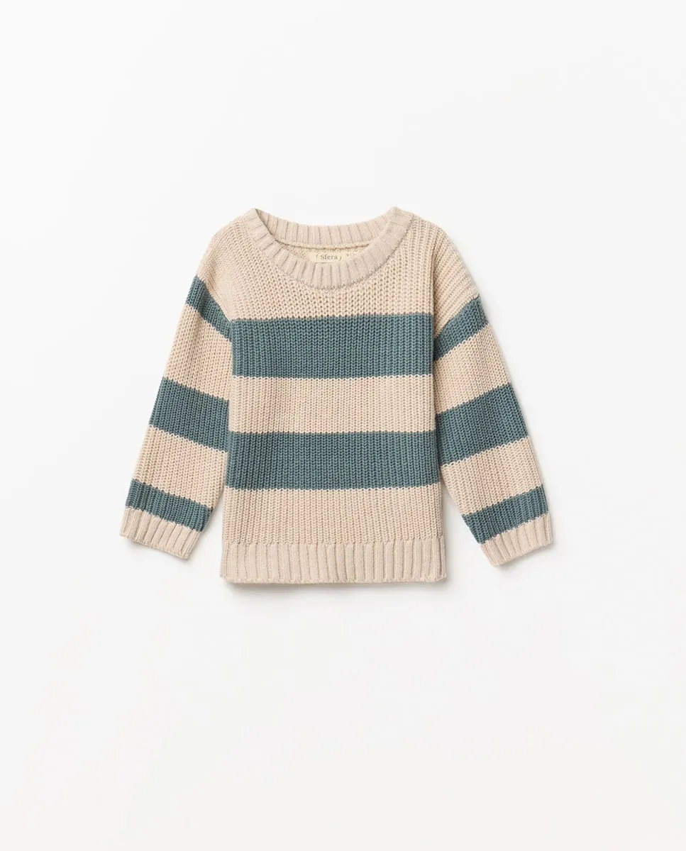 Полосатый ребристый свитер Sfera, пастельно-розовый
Полосатый ребристый свитер Sfera, пастельно-розовый