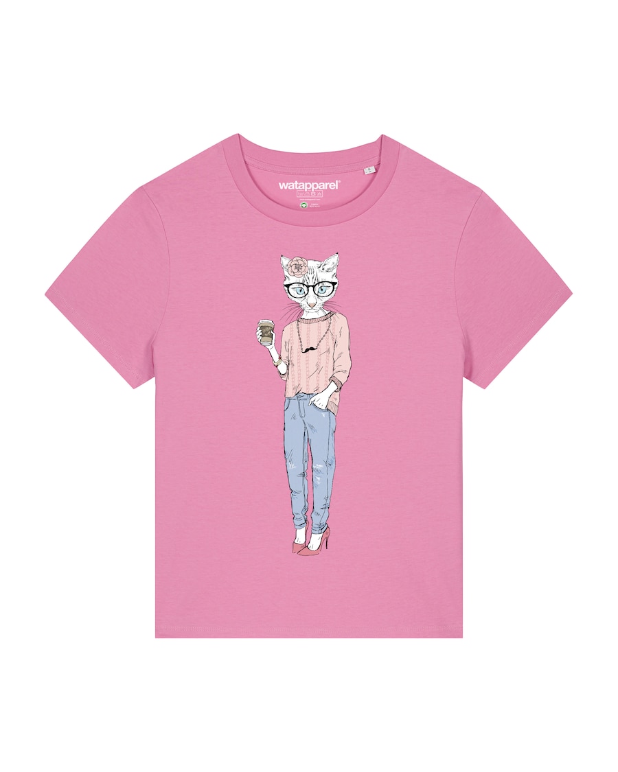 Рубашка Watapparel Hipster Cat with Moustache, Rose
Рубашка Watapparel Hipster Cat with Moustache, Rose