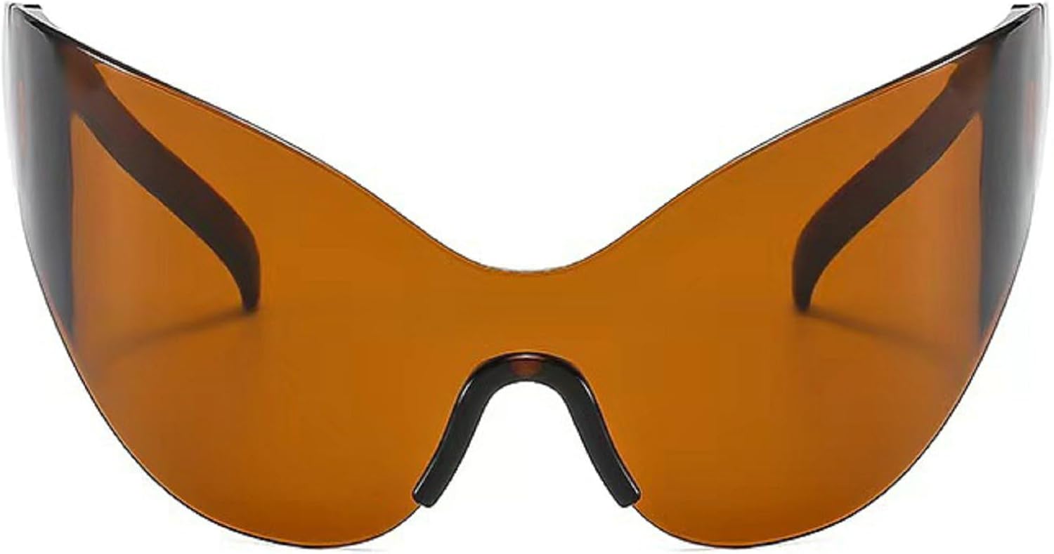 Крупные солнцезащитные очки-«кошачий глаз» цельного кроя для женщин, роскошные солнцезащитные очки в стиле Y2K, женские солнцезащитные очки обтекаемой формы в стиле 2000-х mincl, Brown
Крупные солнцезащитные очки-«кошачий глаз» цельного кроя для женщин, роскошные солнцезащитные очки в стиле Y2K, женские солнцезащитные очки обтекаемой формы в стиле 2000-х mincl, Brown