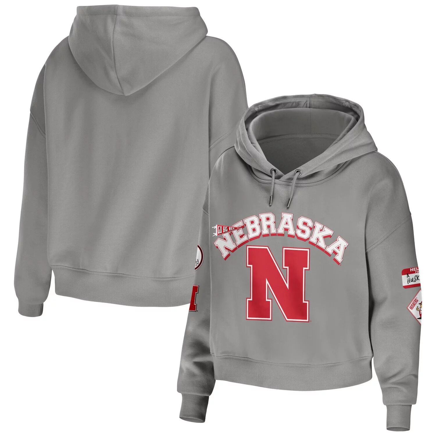 Женская одежда WEAR by Erin Andrews Серый укороченный пуловер с капюшоном Nebraska Huskers, смешанная техника
Женская одежда WEAR by Erin Andrews Серый укороченный пуловер с капюшоном Nebraska Huskers, смешанная техника