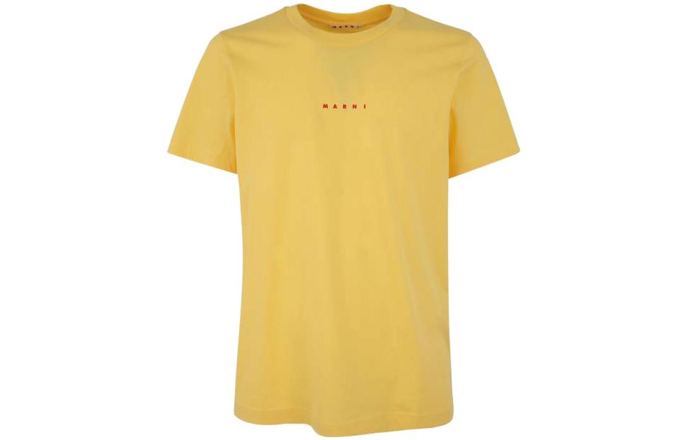 Футболка из хлопка с принтом логотипа MARNI, желтая
Футболка из хлопка с принтом логотипа MARNI, желтая