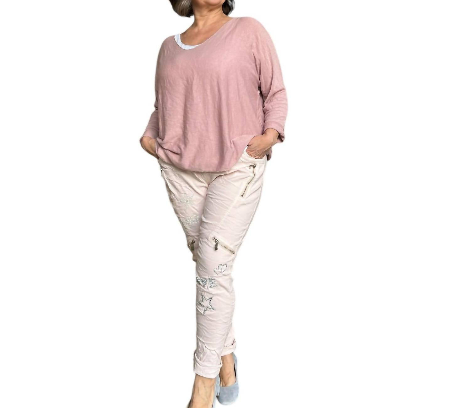 Итальянские волшебные брюки Chic Rebel нежно-розового цвета Made In Italy, розовый
Итальянские волшебные брюки Chic Rebel нежно-розового цвета Made In Italy, розовый