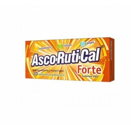 Аскорутикал Форте 20 таблеток Витамин С Защита иммунитета от инфекций, Jelfa
Аскорутикал Форте 20 таблеток Витамин С Защита иммунитета от инфекций, Jelfa