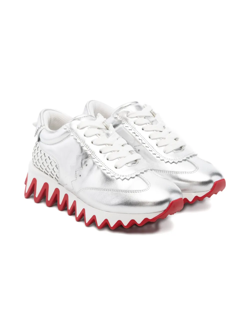 Кроссовки с панелями Christian Louboutin Kids, серебристый
Кроссовки с панелями Christian Louboutin Kids, серебристый