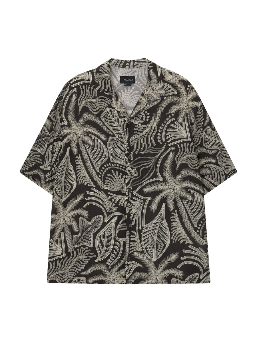 Удобная рубашка на пуговицах Pull&Bear, черный
Удобная рубашка на пуговицах Pull&Bear, черный