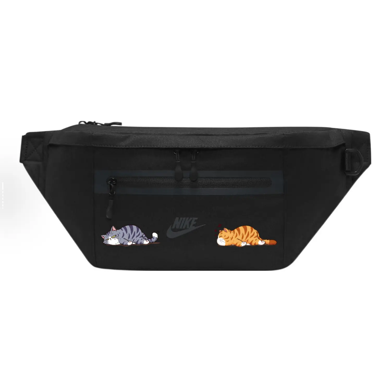 Универсальная поясная сумка из ткани черного цвета Nike, Lying Flat Kitten
Универсальная поясная сумка из ткани черного цвета Nike, Lying Flat Kitten