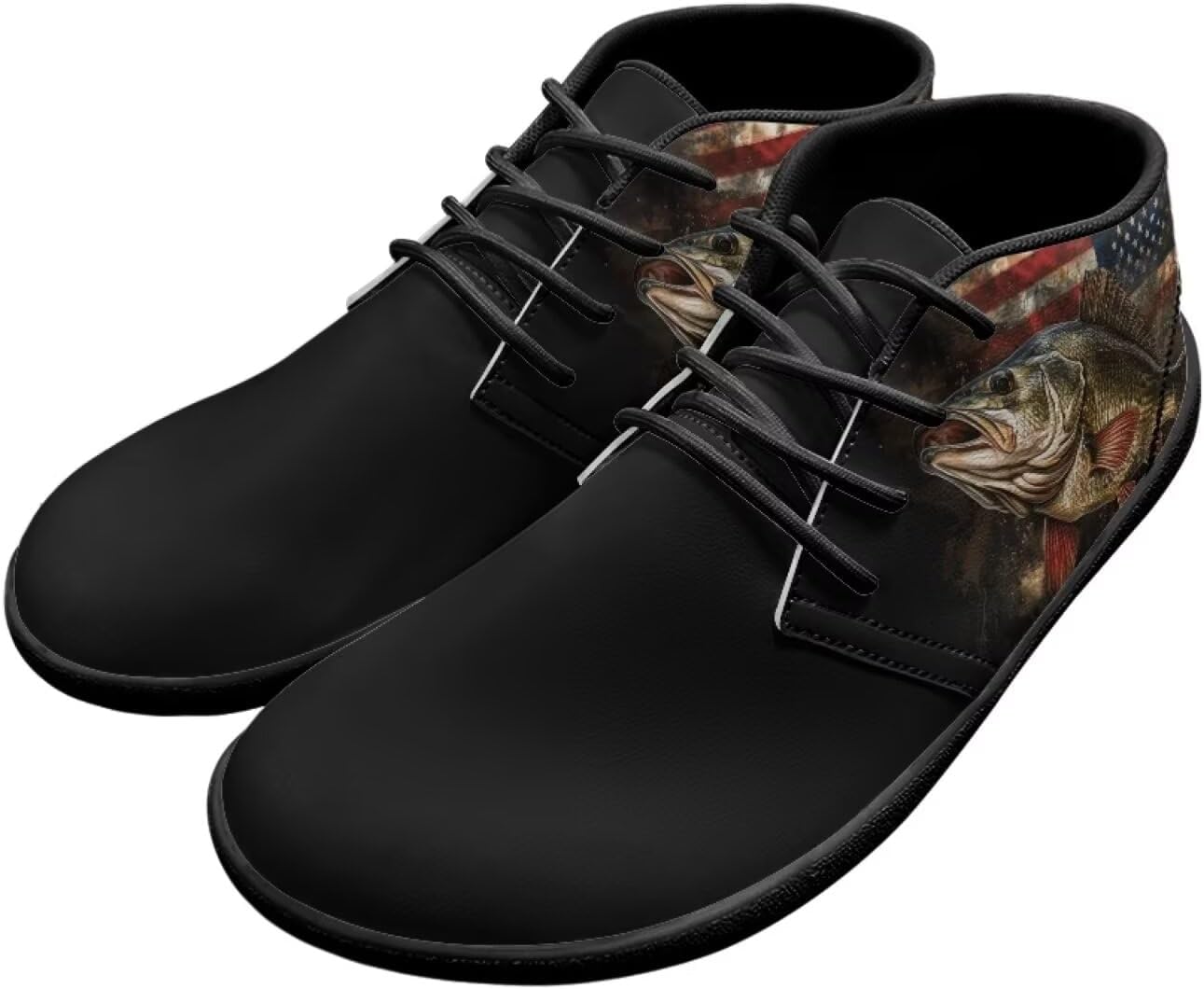 Мужские кроссовки с широкой носочной частью, для ходьбы, с противоскользящей подошвой и нулевым перепадом, для бега Xixirimido, American Flag Fish Pattern
Мужские кроссовки с широкой носочной частью, для ходьбы, с противоскользящей подошвой и нулевым перепадом, для бега Xixirimido, American Flag Fish Pattern