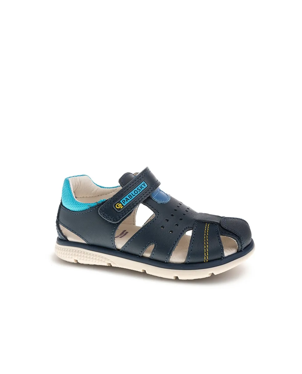 Детские сандалии из кожи с липучкой Pablosky, светло-голубой
Детские сандалии из кожи с липучкой Pablosky, светло-голубой