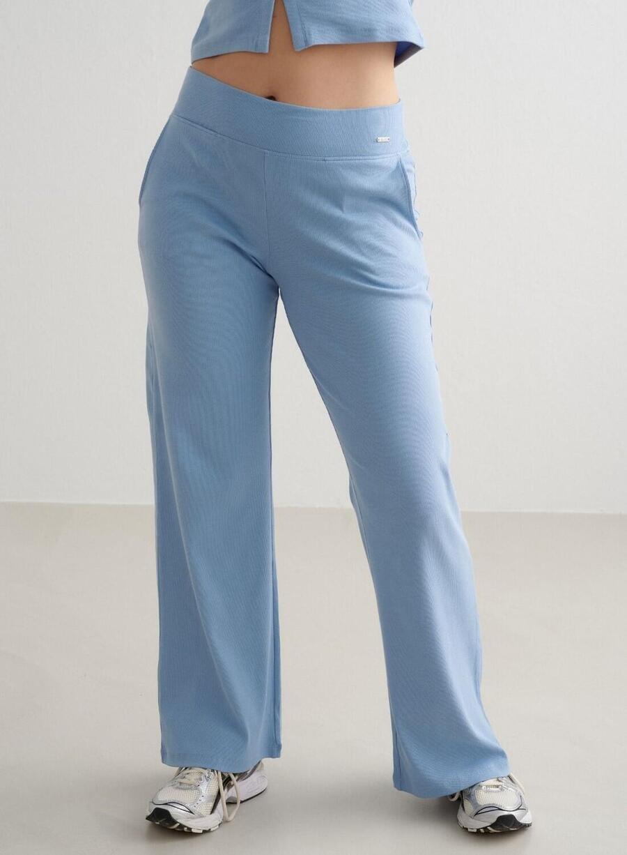 AIM'N Женские широкие ребристые штаны для йоги, легкие, светло-голубые
AIM'N Женские широкие ребристые штаны для йоги, легкие, светло-голубые