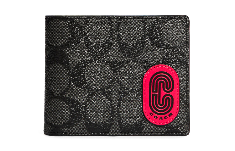 COACH Трехсекционный кошелек из холста с кожаным картхолдером мини мужской черный и джинсово-синий
COACH Трехсекционный кошелек из холста с кожаным картхолдером мини мужской черный и джинсово-синий