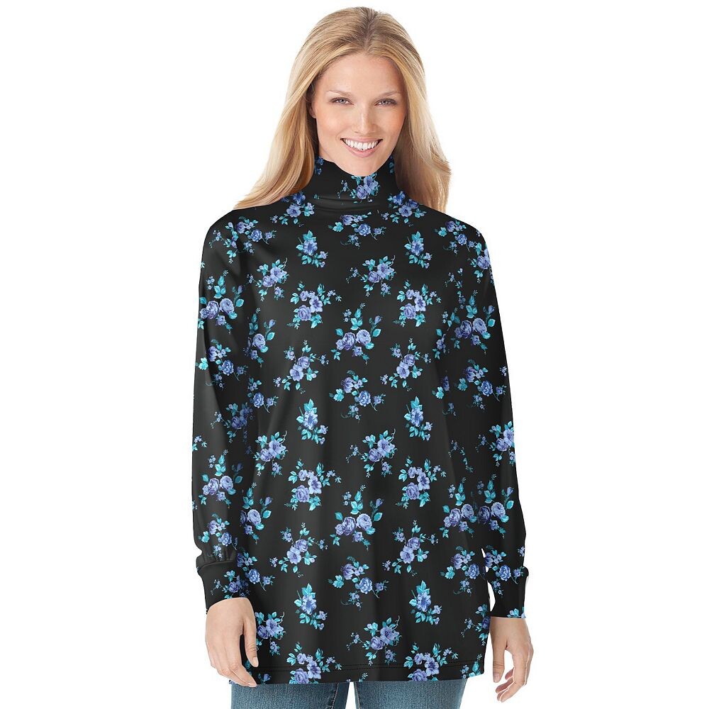 Женщина в женской водолазке с длинными рукавами и идеальным принтом больших размеров Woman Within, цвет Blue Rose Ditsy
Женщина в женской водолазке с длинными рукавами и идеальным принтом больших размеров Woman Within, цвет Blue Rose Ditsy