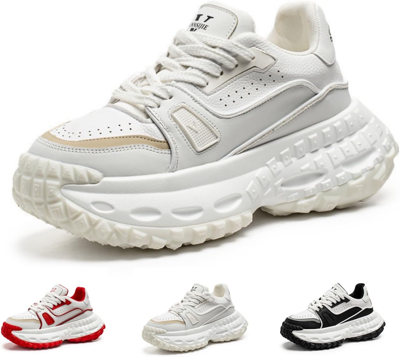 Модные ретро-кроссовки в стиле папиных кроссовок для мужчин, в стиле Y2K, с массивной подошвой, удобные и универсальные, для уличной моды и прогулок Macefil, белый
Модные ретро-кроссовки в стиле папиных кроссовок для мужчин, в стиле Y2K, с массивной подошвой, удобные и универсальные, для уличной моды и прогулок Macefil, белый