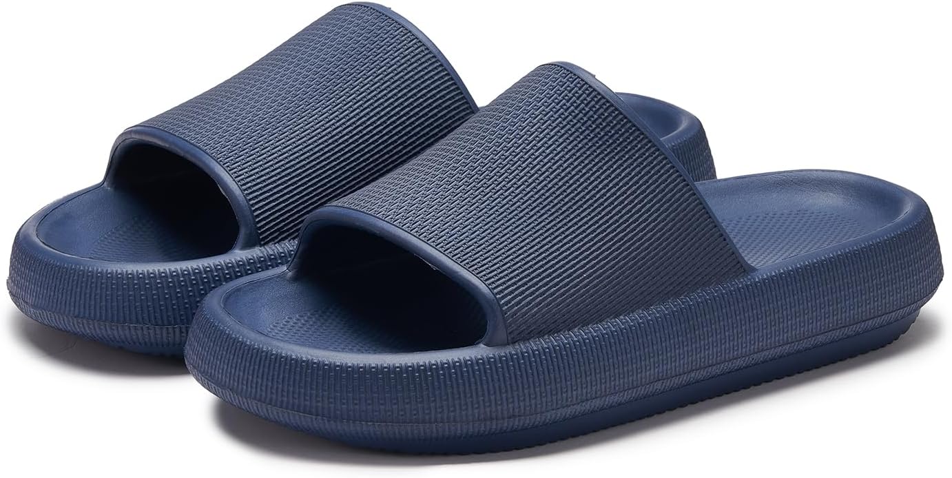 Женские тапочки-облака, тапочки для душа, шлепанцы для дома и улицы, мужские нескользящие тапочки для ванной комнаты, домашние тапочки на платформе из пузырчатой пены Sevrx, синий
Женские тапочки-облака, тапочки для душа, шлепанцы для дома и улицы, мужские нескользящие тапочки для ванной комнаты, домашние тапочки на платформе из пузырчатой пены Sevrx, синий