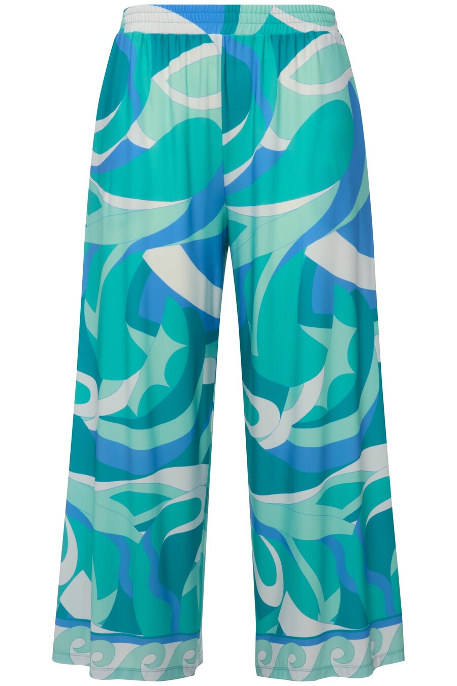 Широкие брюки Ulla Popken, синий/бирюзовый
Широкие брюки Ulla Popken, синий/бирюзовый