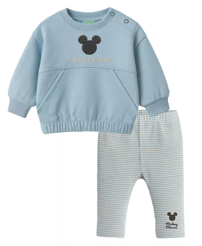 Детский комплект для мальчиков из 2 предметов: толстовка с длинным рукавом и брюки с Микки Маусом Disney
Детский комплект для мальчиков из 2 предметов: толстовка с длинным рукавом и брюки с Микки Маусом Disney