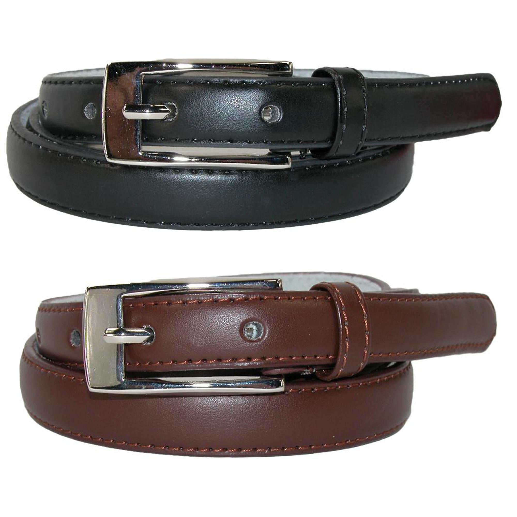 Женский узкий кожаный ремень для платья (набор из 2 цветов) CTM, черный/коричневый
Женский узкий кожаный ремень для платья (набор из 2 цветов) CTM, черный/коричневый