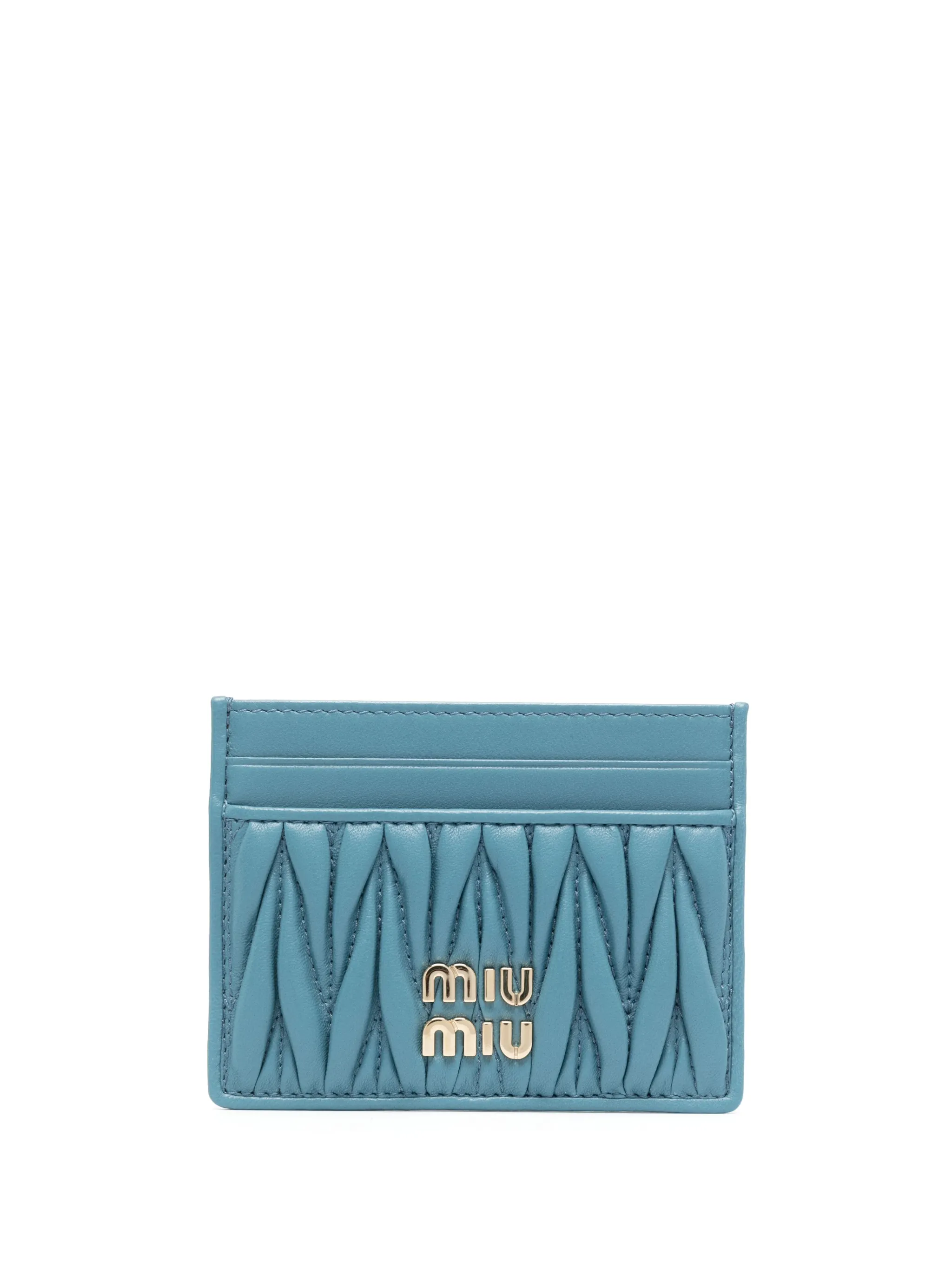 Стеганый картхолдер Miu Miu, синий
Стеганый картхолдер Miu Miu, синий
