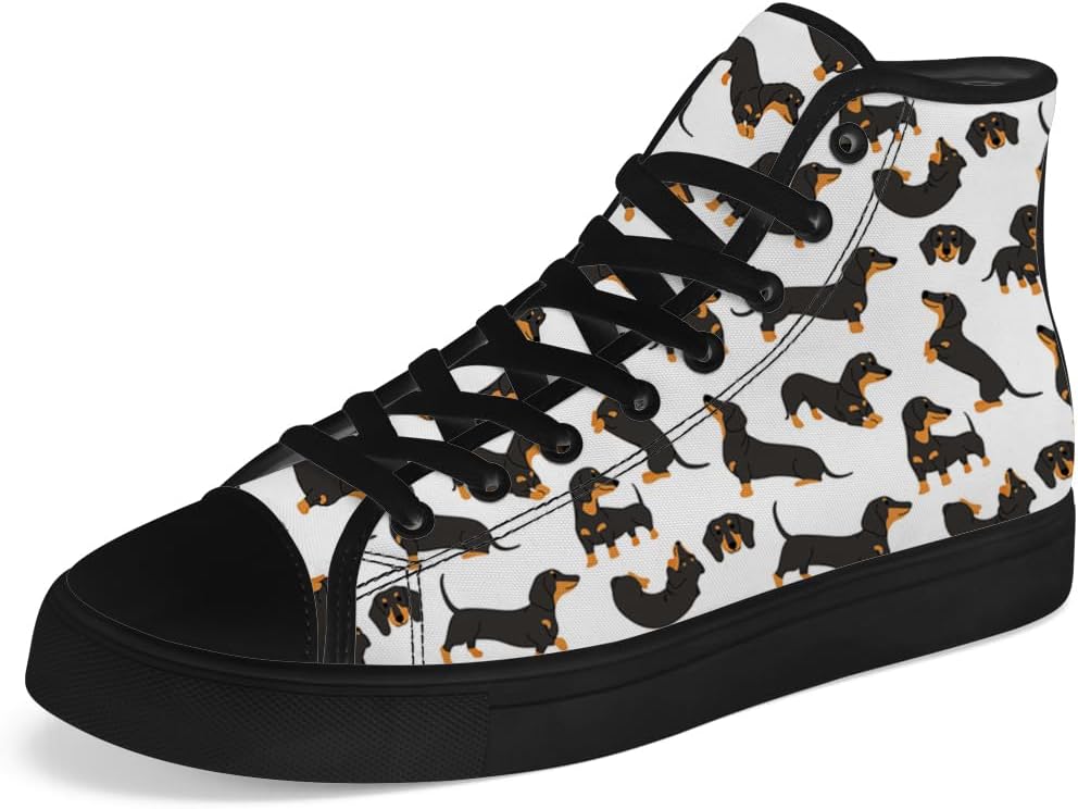 Мужские и женские высокие кеды с таксой на холщовой подошве, кеды с высокой шнуровкой, повседневная обувь Chebing, белый
Мужские и женские высокие кеды с таксой на холщовой подошве, кеды с высокой шнуровкой, повседневная обувь Chebing, белый